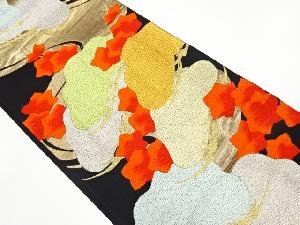 リサイクル　松に楓模様織出し袋帯
